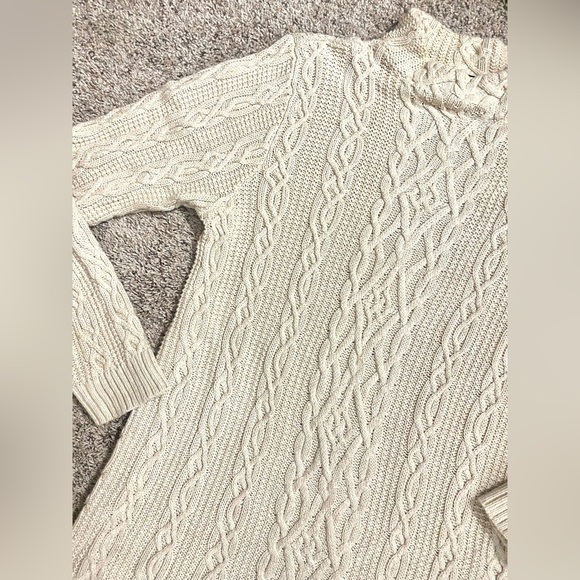 Jeanna Pierre 100% Cotton Fisherman Style Tunic Sweater - Picture 3 of 5